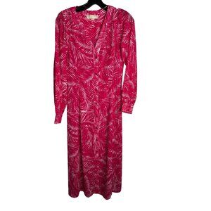 Michael Kors Women's Pink Long Sleeve Shirt Dress Size XS